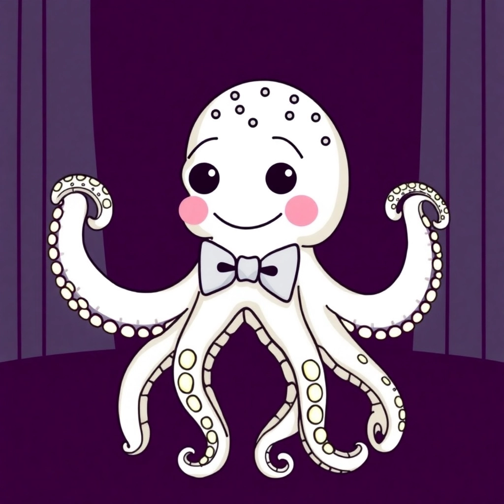 the next great late night host: a cute octopus with a bowtie