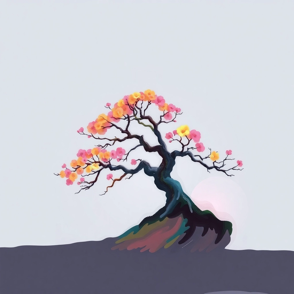 bonsai, abstract