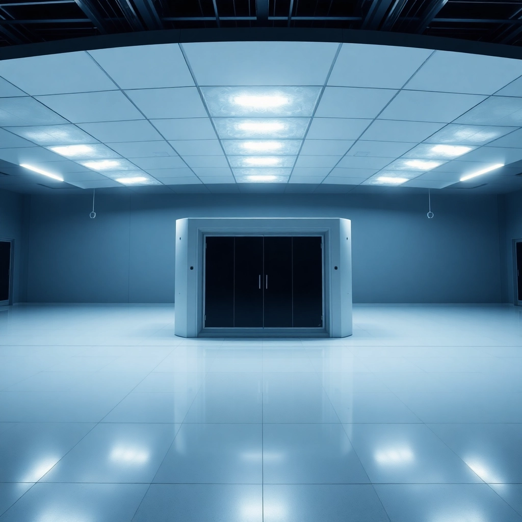 a lunar data center, photograph