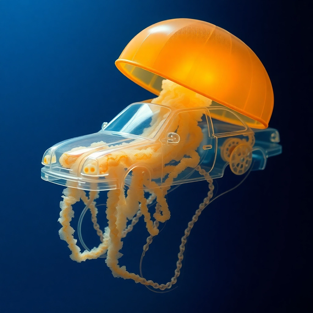 Car made out of jellyfish