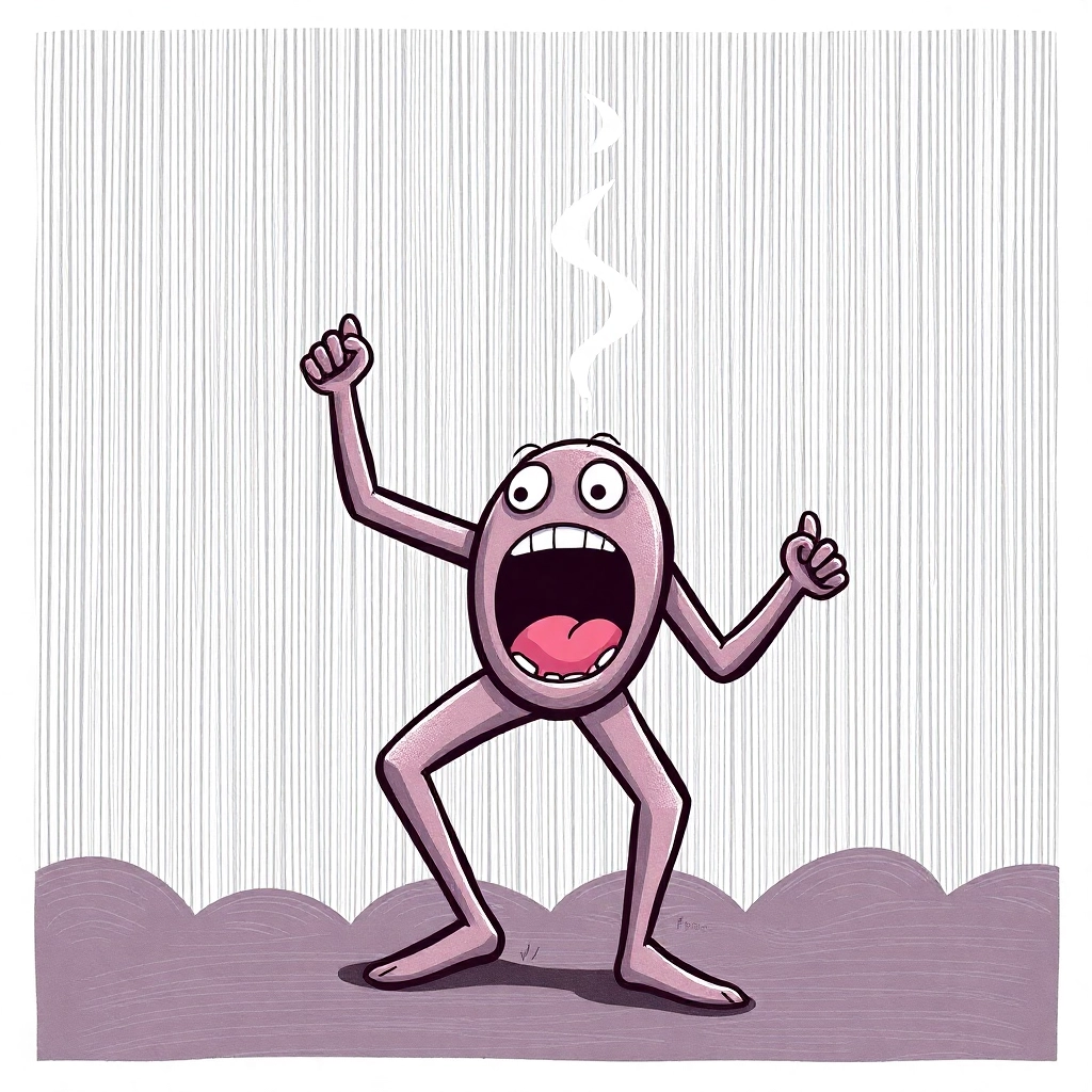 An onomatopoeia as a stripper