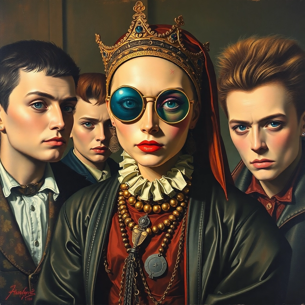 Punk Renaissance painting