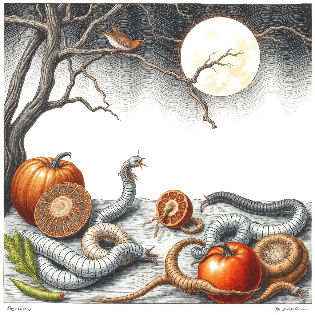 The diet of worms, lithograph