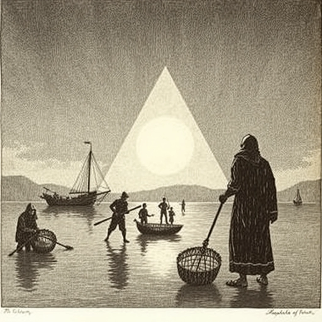 The Triangle Trade, lithograph