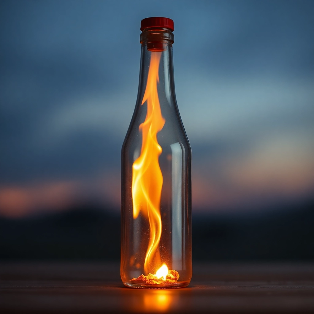 fire in a bottle