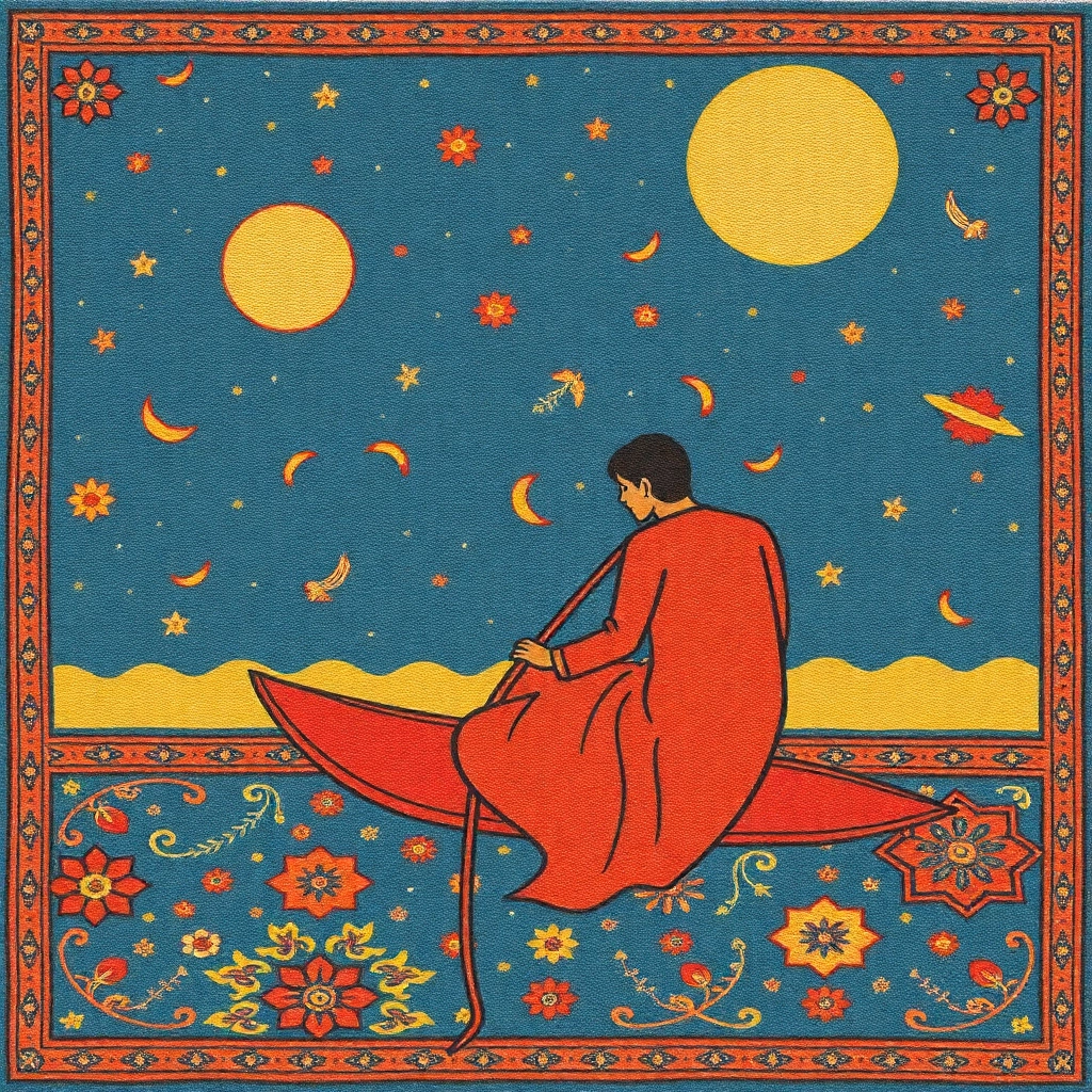 Surfing the net, as an Oriental rug